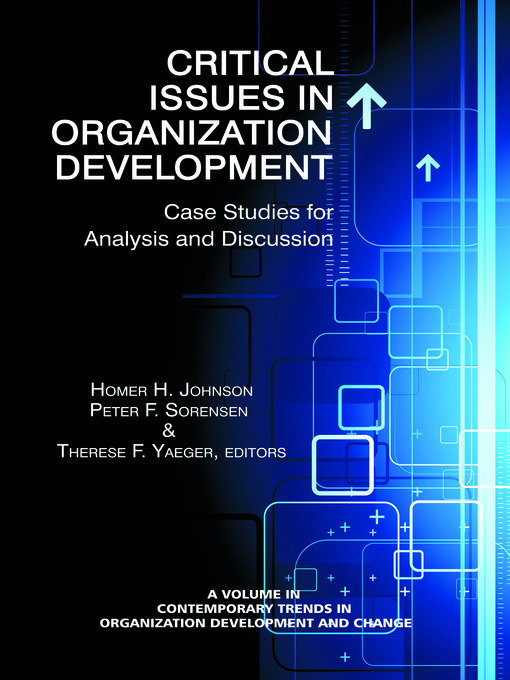 Title details for Critical Issues in Organizational Development by Homer H. Johnson - Available